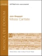 Missa Cantate SATTBB Vocal Score cover